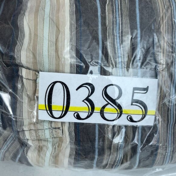 7 Diamonds Mens Striped Button-Up Long Sleeve Shirt Size L  0385 - Picture 9 of 10